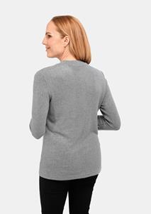Goldner Fashion Aangenaam zacht shirt met glitterstenen - grijs / gemêleerd 