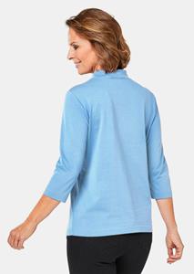 Goldner Fashion Shirt met opstaande kraag - lichtblauw 