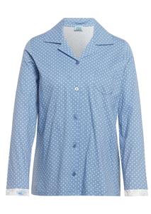 Goldner Fashion Gestippeld pyjamajasje - lichtblauw / wit / gestippeld 