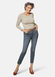 Goldner Fashion Verkorte jeans Carla - lichtgrijs 