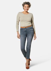 Goldner Fashion Verkorte jeans Anna - lichtgrijs 