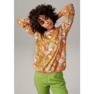 Aniston CASUAL Sweatshirt, mit farbenfrohem, fantasievollem Druck - NEUE KOLLEKTION