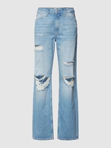 Calvin Klein Jeans Jeans met labelpatch van leer