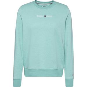 Tommy Jeans Sweater "TJW REG SERIF LINEAR CREW", mit Rippbündchen & Tommy Linear Logoschriftzug