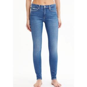 Calvin Klein Jeans Skinny-fit-Jeans "MID RISE SKINNY", mit Calvin Klein Leder-Brandlabel hinten am Bund