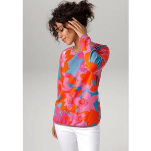 Aniston CASUAL Sweatshirt, mit großflächigem, farbenfrohen Blumendruck - NEUE KOLLEKTION
