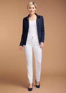 Goldner Fashion Chic versierde jeans Carla - wit 