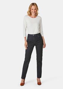 Goldner Fashion Chic versierde jeans Carla - zwart 