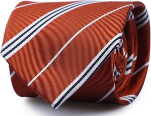 Suitable Krawatte Seide Streif Rot -
