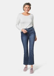 Goldner Fashion Jeans met versierde zakken - blauw 