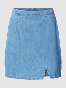 Tommy Jeans Jeansrok met labelstitching, model 'CHAMBRAY'