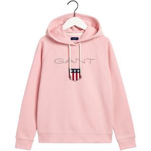 Gant Sweatshirt "GANT SHIELD SWEAT HOODIE", mit großer Label-Applikation vorne