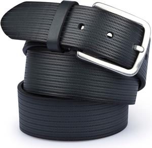 Suitable Riem Structuur Leer Navy