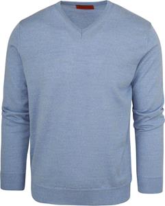 Suitable Pullover V-Ausschnitt Wolle Hellblau