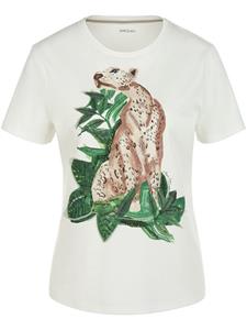 Marc Cain T-Shirt »T-Shirt mit Leo-Print und Strassdetails«