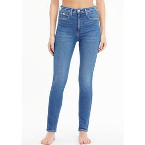 Calvin Klein Jeans Skinny-fit-Jeans HIGH RISE SKINNY mit Calvin Klein Leder-Brandlabel hinten am Bund