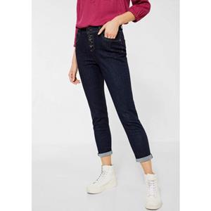 STREET ONE Slim-fit-Jeans "Style Mom", mit Kontrastnähten an den Gürtelschlaufen