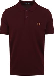 Fred Perry Polo M6000 Einfarbig Bordeaux