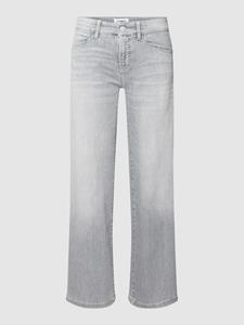 CAMBIO Straight fit jeans met labelpatch, model 'CHRISTIE'