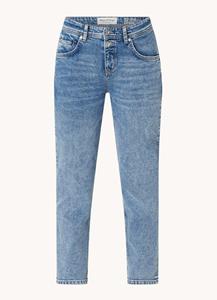 Marc O'Polo High waist boyfriend cropped jeans met medium wassing