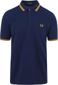 Fred Perry Polo M3600 Donkerblauw Geel