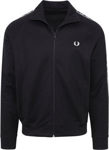 Fred Perry Taped Track Jacket Carbon Dunkelblau