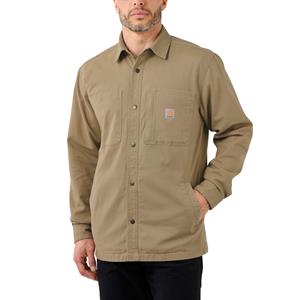 Carhartt Overshirt - Met fleece gevoerde canvas shirt-jack Bruin
