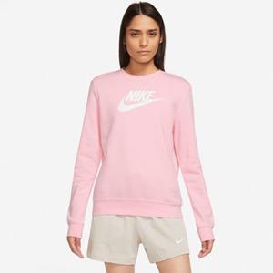 Nike Sportswear Club Fleece Crew Women rosa/weiss Größe XL
