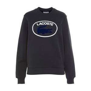 Lacoste Damen-Sweatshirt aus Bio-Baumwollfleece - Navy Blau 