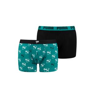 Puma Boxershorts Cat AOP 2-pack Teal Combo-L