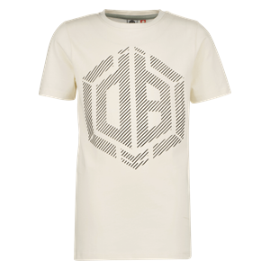 Vingino T-shirt met logo wit Jongens Katoen Ronde hals Logo - 