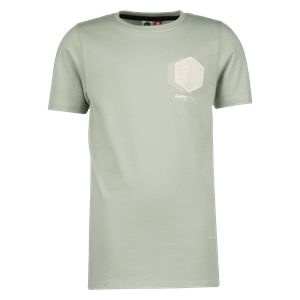 Vingino T-shirt met logo groen Jongens Katoen Ronde hals Logo - 