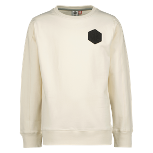 Vingino sweater met backprint wit Jongens Katoen Ronde hals Backprint - 