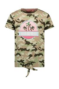 Tygo & Vito Meisjes t-shirt AOP hawaii - Army