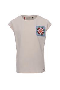 LOOXS Little Meisjes t-shirt patch - Warm wit