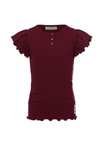 LOOXS Little Meisjes t-shirt rib - Merlot