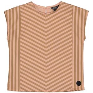 LEVV Little Meisjes blouse - Eleke - Taupe streep