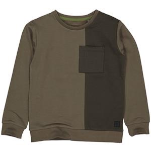 LEVV Jongens sweater - Andrew - Groen grijs