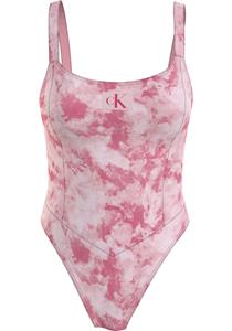Calvin Klein Swimwear Badeanzug ONE PIECE-PRINT, mit Calvin Klein Markenlabel