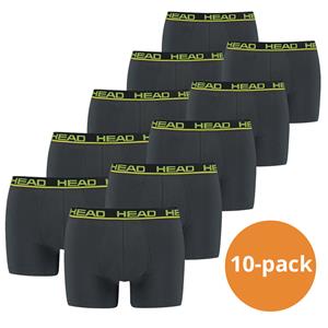 HEAD Boxershorts 10-pack Phantom / Lime Punch-L