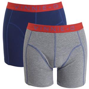 Vinnie-G boxershorts Flame Blue Grey 2-pack