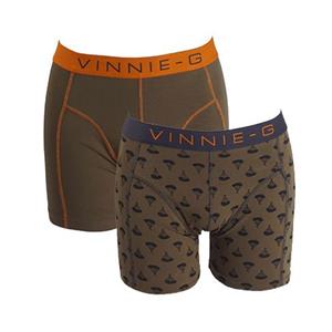 Vinnie-G boxershorts Military Olive - Print 2-pack S