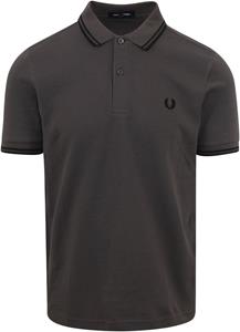 fredperry Fred Perry - Twin Tipped Gunmetal/Black - Polos