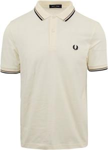 fredperry Fred Perry - Twin Tipped Ecru/Warm Stone/Navy - Polos