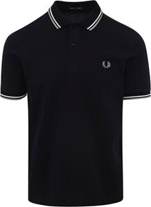 fredperry Fred Perry - Twin Tipped Navy/Snow White/Sea Grass - Polos