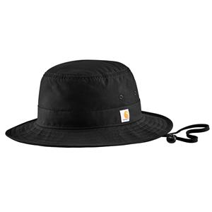 Carhartt Mutsen - Lightweight bucket hat with water repellent finish zwart