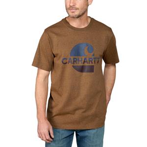 Carhartt Shortsleeve - Short-sleeve t-shirt with  c print bruin