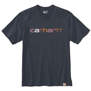Carhartt Shortsleeve - Short-sleeve t-shirt with embroidered  graphic blauw