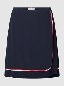 Tommy Hilfiger Minirok met labeldetails, model 'CREPE'