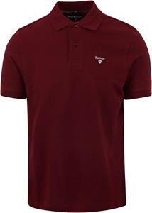 Barbour Tartan Pique Poloshirt Bordeaux